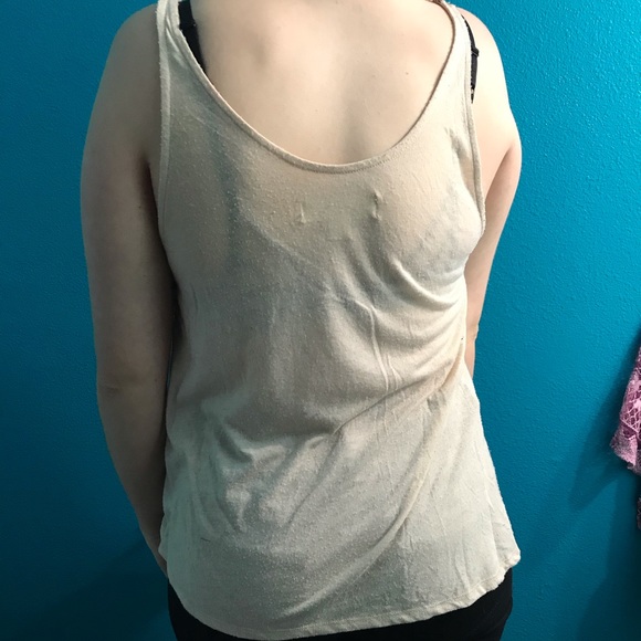 Gold Sequined Tank Top - Picture 2 of 2